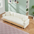 Beige Technology Cloth Three Seat Sofa Lift Sofa Bed With Locker Sofa Sofa Bed Small Sofa Small Family Sofa Bed Beige Tech Cloth 3 Seat