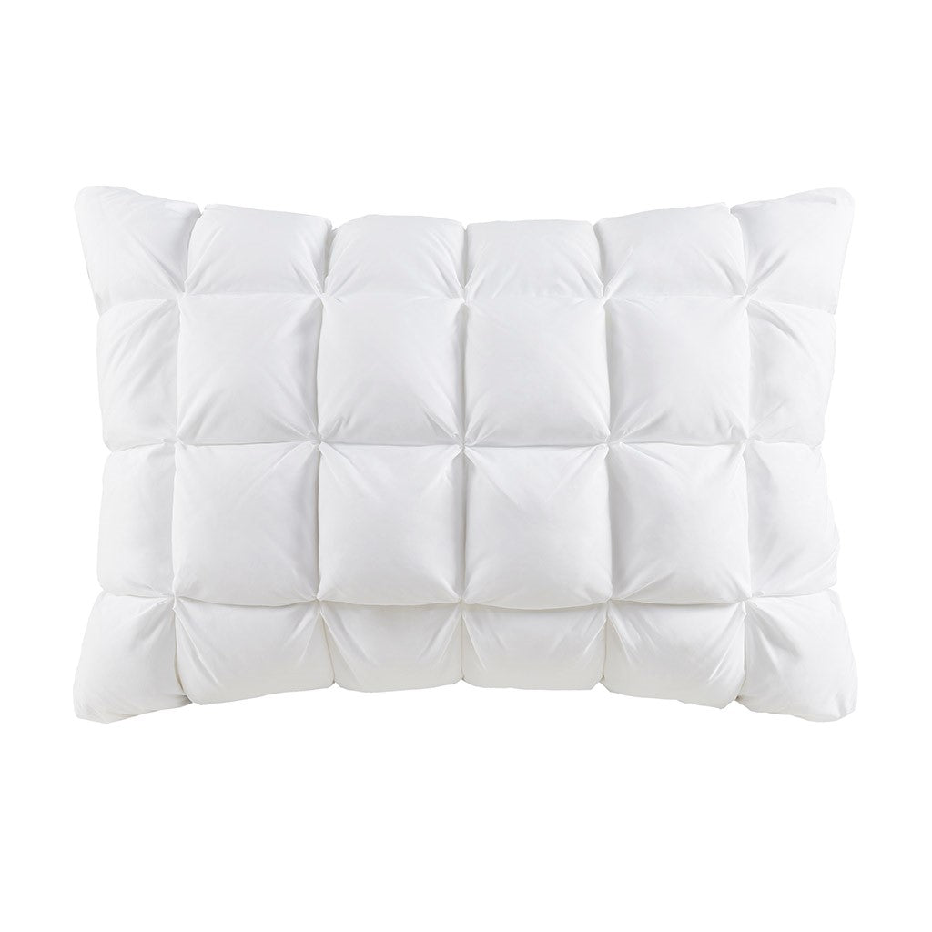 Overfilled Pillow Protector Single Piece Standard Size White Polyester