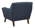 Browning Blue Accent Chair Blue Foam Engineered Wood