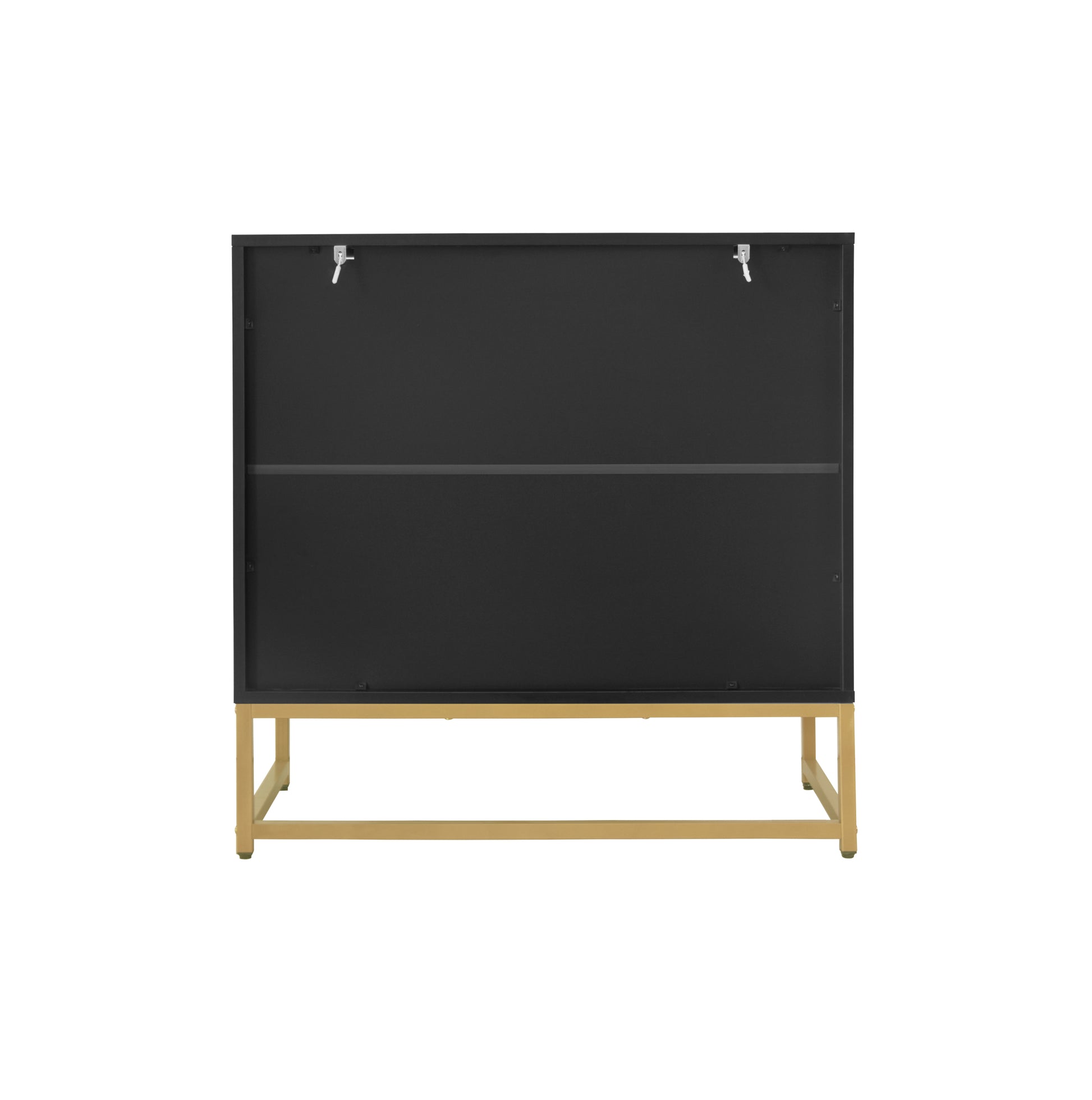 3 Drawer Storage Cabinet,3 Drawer Modern Dresser, Chest Of Drawers With Decorative Embossed Pattern Door For Entryway,Living Room,Bed Room Black Particle Board Mdf