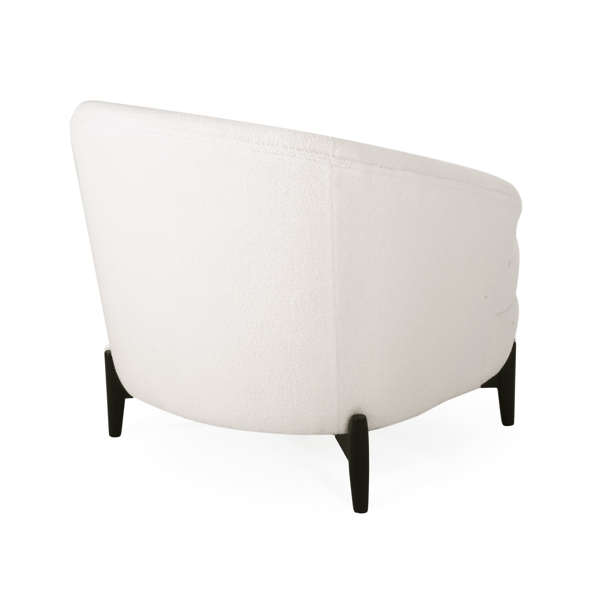 Club Chair White Fabric
