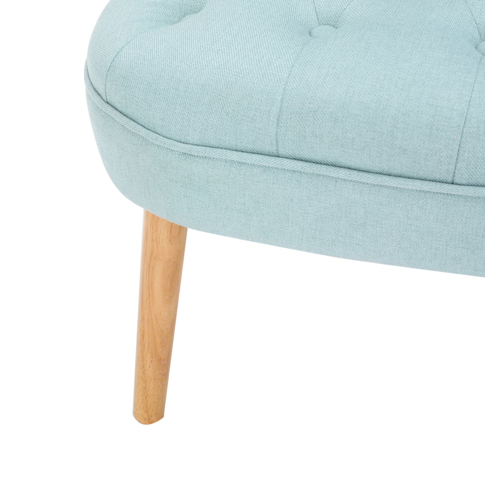 Bordeaux Tuft Chair Light Blue Fabric