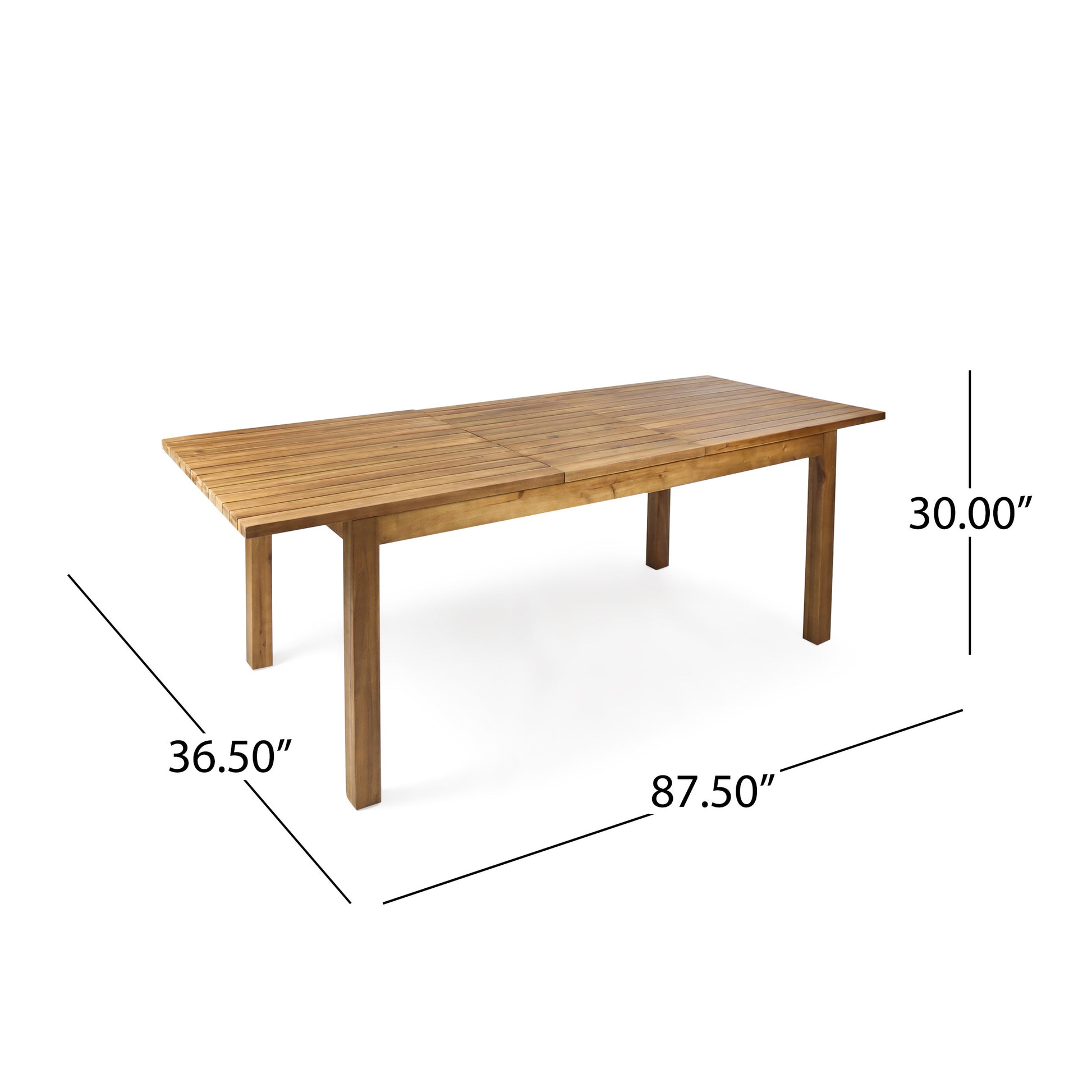 Wilson Expandable Dining Table Teak Acacia Wood