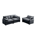 Modern Living Room Sofa Two Pieces Set, Suitable For Living Room And Small Apartment2 Pieces Sofa Set Consists Of A Single Seat Sofa And A 2 Seater Sofas,Grey Corduroy Grey Corduroy 3 Seat