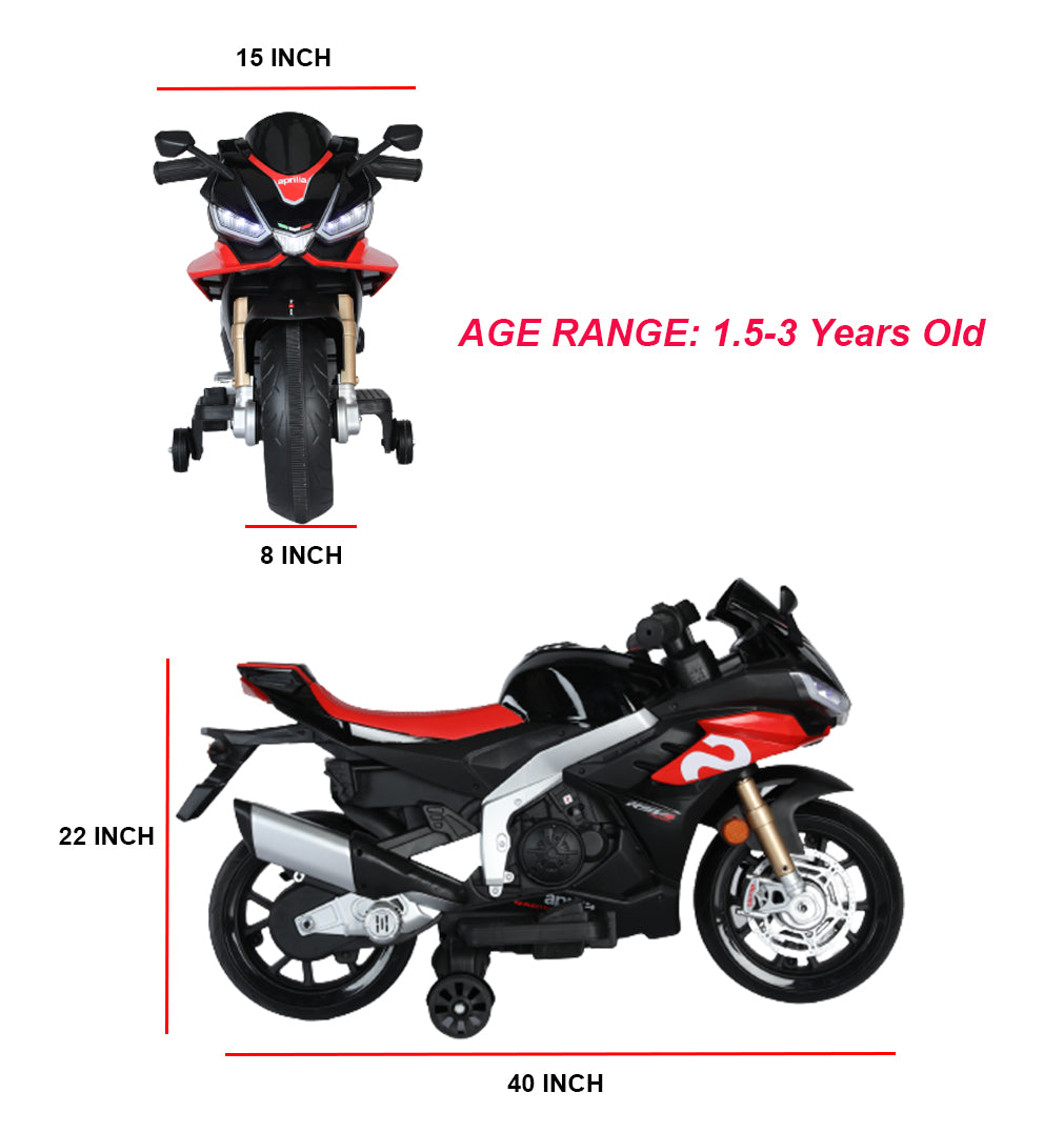 12V Kids Ride On Motorcycle 2Mph Top Speed,Motorbike Electric,Ride On Motorcycle For Kids With Shock Absorber Training Wheels Realistic Music&Sound Black Black Polypropylene