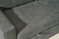 Sectional Sofa Bed L Shaped Sofa Couch Bed With Usb Port, Reversible Sofa Couch Sleeper With Pull Out Bed, Chaise With Storage, Pull Out Couch For Living Room Dark Gray Wood Fabric 3 Seat