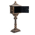 Polar Aurora Mailbox Cast Aluminum Bronze Mail Box Postal Box Security Heavy Duty Bronze Aluminium