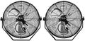 18 Inch Industrial Wall Mount 3 Speed Commercial Ventilation Metal Fan For Warehouse, Greenhouse, Workshop, Patio, Factory And Basement Black Black Metal
