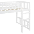 Twin Size Loft Bed With Slide And Ladder, White Old Sku: Lt000504Aak White Solid Wood