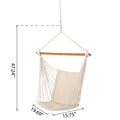 Griffith Hanging Chair Fabric Only Cream Cream Wood Fabric