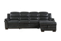 Coco Blanche Charcoal Sofa Bed With Usb Dark Grey Pu 3 Seat