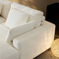Comfor Daybed With Over Wide Sofa Bed,Modern Design Fabric Beanbag With Arms,Beige Beige Fabric 2 Seat