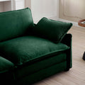 Sofa With Wide Arms For 2 Seater, 3 Seater And 4 Seater Sofas,Green Corduroy Fabric Green Corduroy 1 Seat