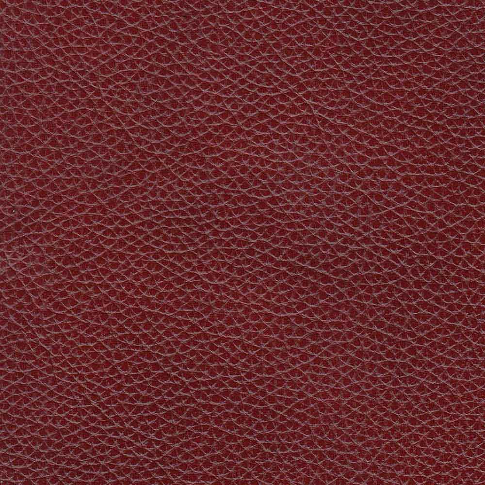 Mavis Leather Sofa Red Memory Foam Genuine Leather 3 Seat