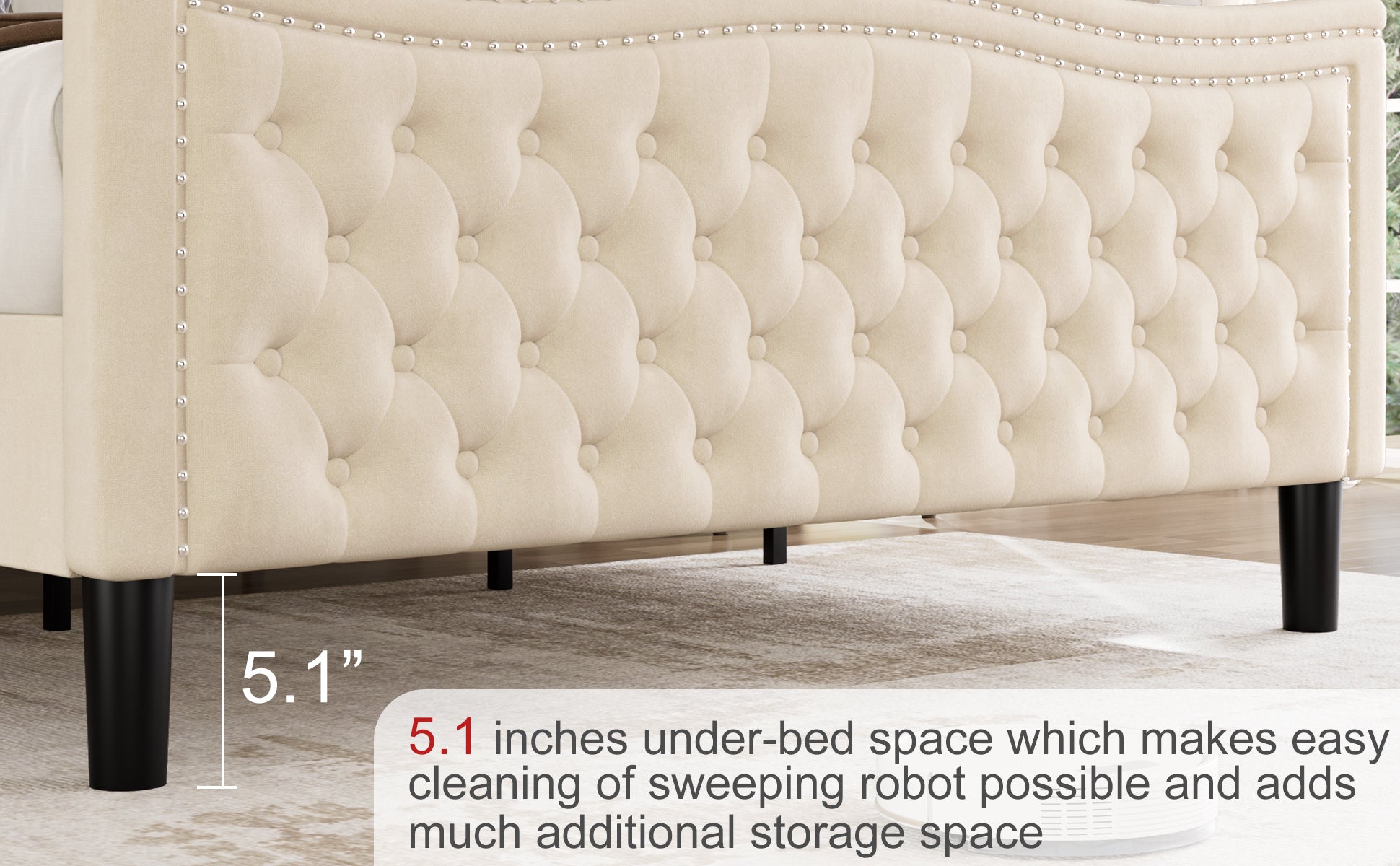 Lift Up Velvet Beige Queen Size Bed Box Spring Not Required Queen Beige Wood Light Brown Bedroom American Design Poplar Slat Beds Foam Velvet Upholstered