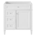 30'' Bathroom Vanity Without Top Sink, Modern Bathroom Storage Cabinet With 2 Drawers And A Tip Out Drawer Not Include Basin White Bathroom Solid Wood Mdf
