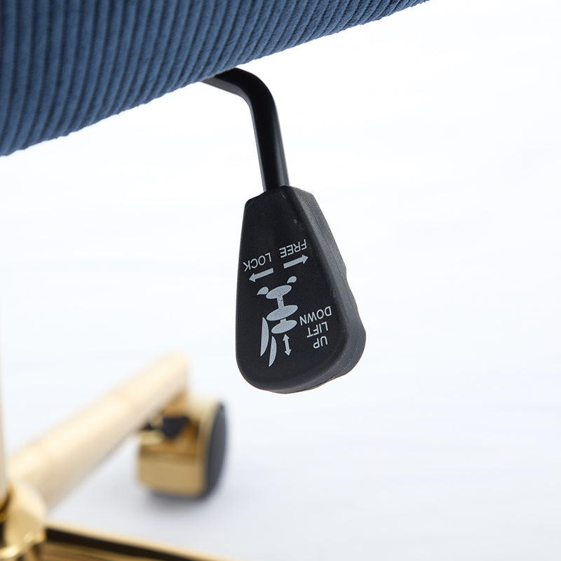 Ts Office Chair Blue Corduroy