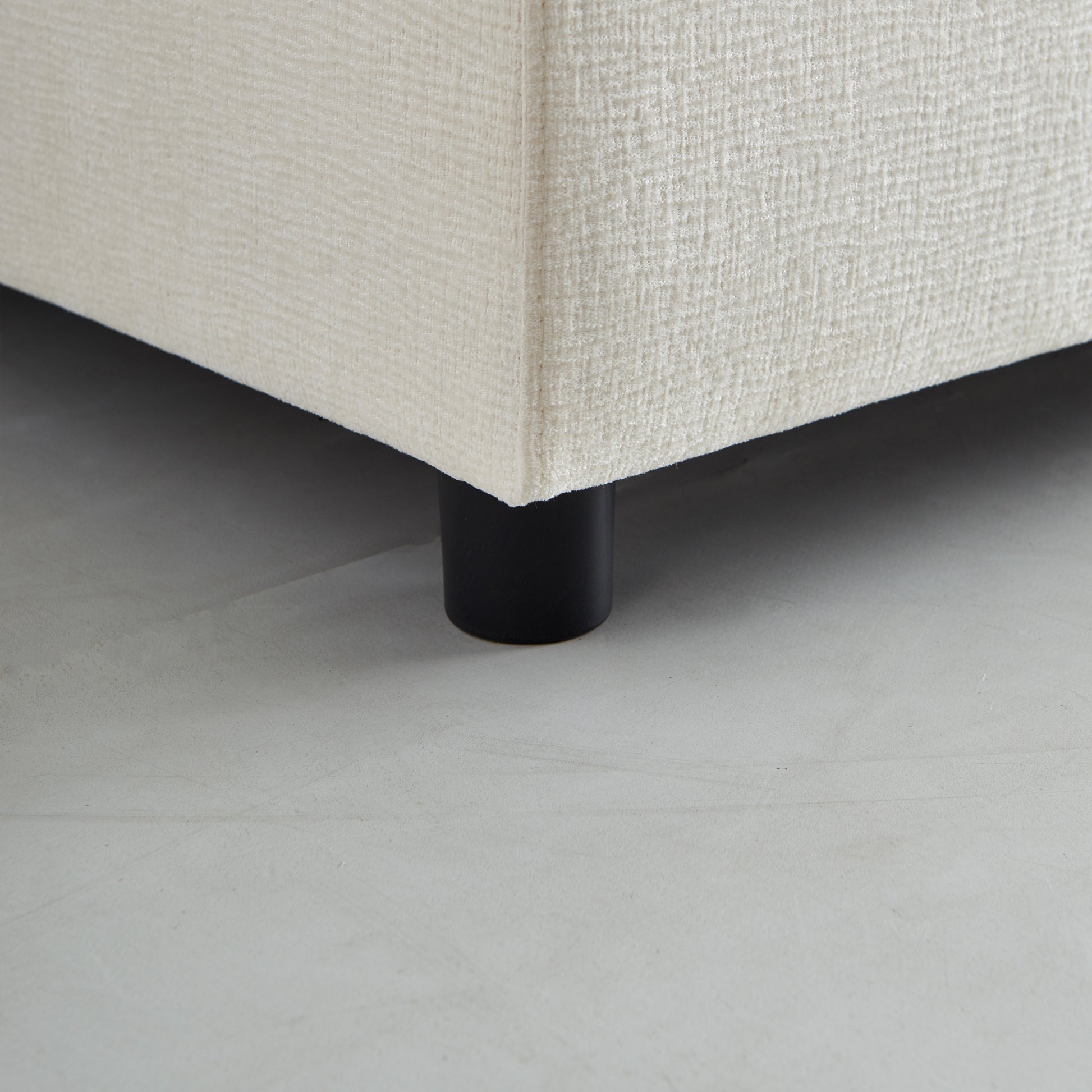 Modern Armless Accent Chair, Single Sofa Couch With Ottoman Compact Design, Space Saving Seating For Living Room, Bedroom, Apartment, Office Beige Wood Medium Soft Foam Chenille 1 Seat