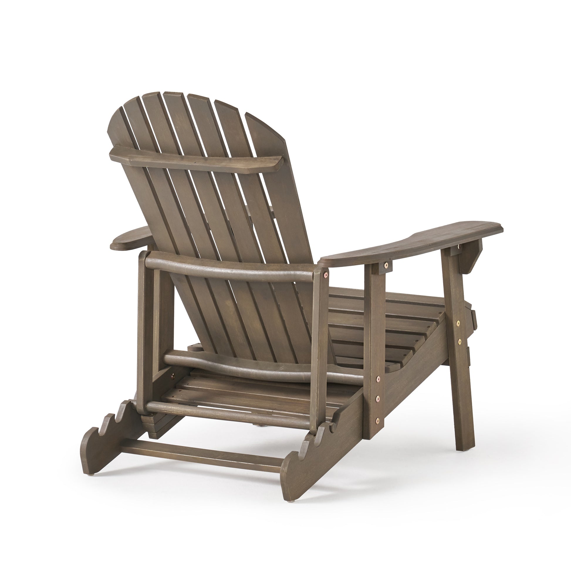Malibu Reclining Adirondack Chair Grey Acacia Wood