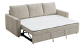 Leira Sofa W Sleeper, Beige Linen Lv03490 Beige Upholstered 3 Seat