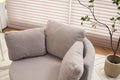 029 Teddy Fabric Swivel And Storage Chair With Back Cushion For Living Room,Light Gray Light Gray Primary Living Space Modern Foam Teddy
