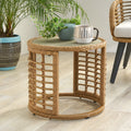 Tatiana Side Table Light Brown Rattan