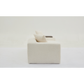 Arrived 2 Piece Boucle Cloud Sofa Set, Upholstered Sofa Set, Modern 3 Seater And 2 Seater Sofa With Mdf End Table For Living Room ,Apartment,3 2 Couch,Boucle,Beige Beige Polyester Primary Living Space Soft Tight Back Modern Square Arms Foam Upholstered 5