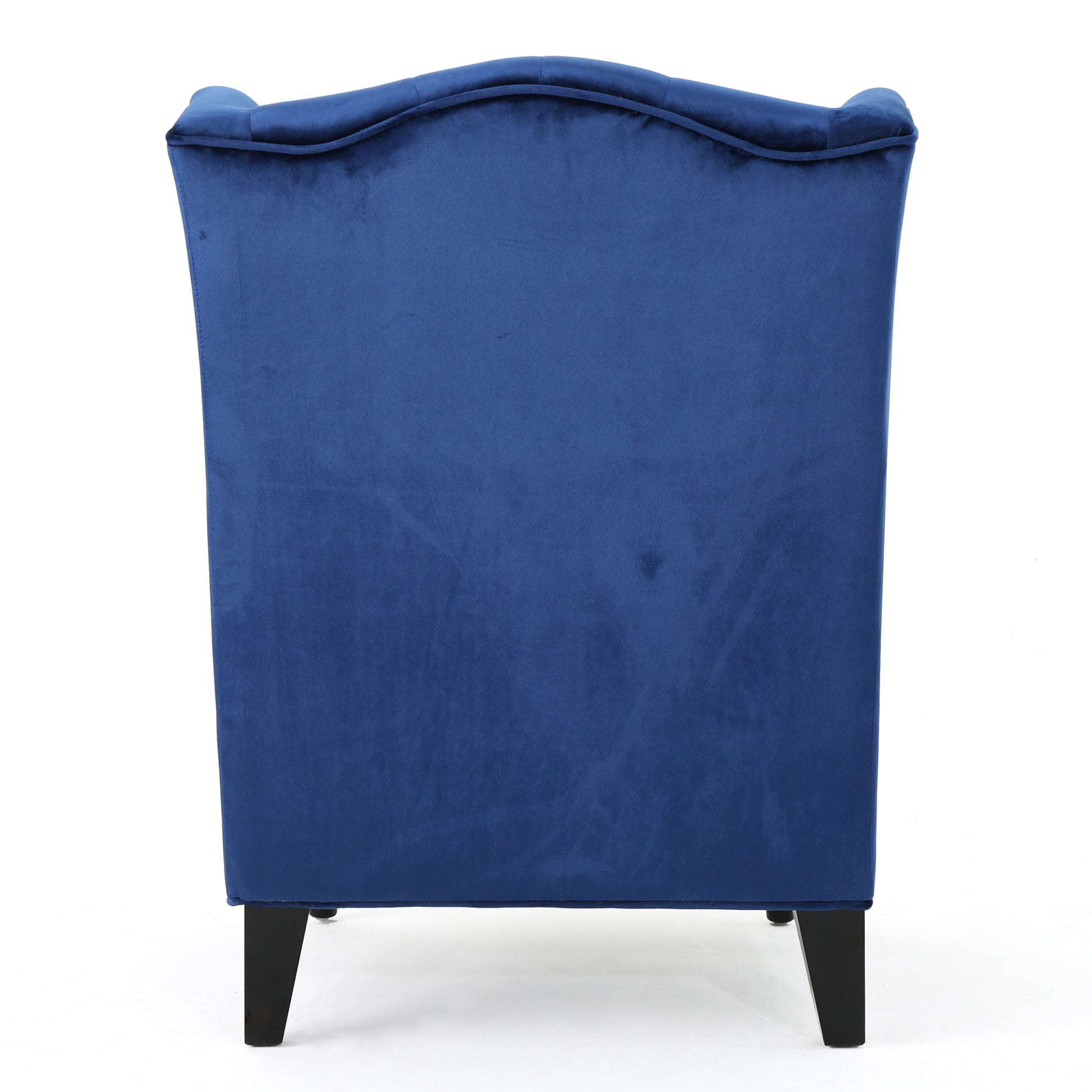 Upholstered Side Chair Navy Blue Velvet