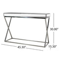 Console Table Antique Silver Steel