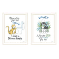 2 Piece Vignette I Have A Drinking Problem Black Framed Wall Art For Living Room, Bedroom Wall Art Print For Home Decor By Deb Strain Multicolor Wood Paper