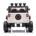 24V Kids Ride On Car W Parents Remote Control,400W Motor,Four Wheel Suspension,Adjustable Speed,Usb,Mp3,Music,Bluetooth,Large Display Screen,Power Display,Portable Handle,Safety Belt For Kids Aged 3 . White 50 99 Lbs Polypropylene
