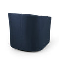 Swivel Chair Blue Fabric