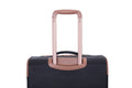 4 Piece Set 16 20 24 28 ,Softshell Suitcase Spinner Wheels Terylene Luggage Sets Carry On Suitcase Luggage Lightweight Durable Suitcase Black Black Polyester