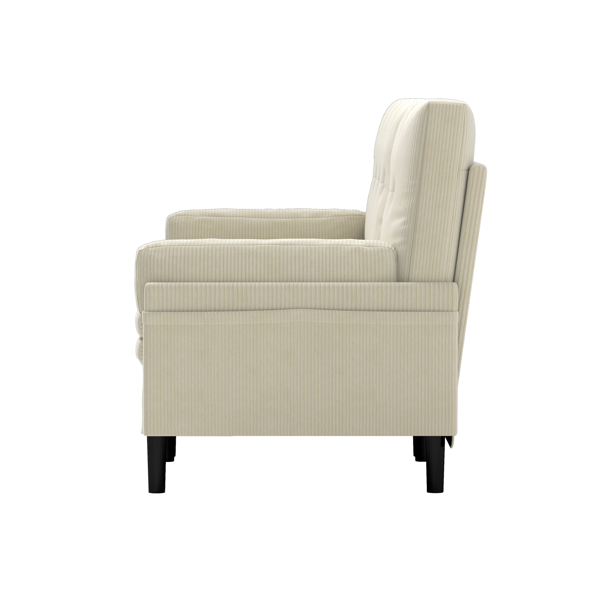 Ivory Corduroy Sectional Sofa: Convertible 3 Seater Sofa, L Shaped Sofa, And Bed Ivory Velvet Metal Primary Living Space Medium Soft Loose Back Pillow Top Arms Foam Fabric Metal 3 Seat