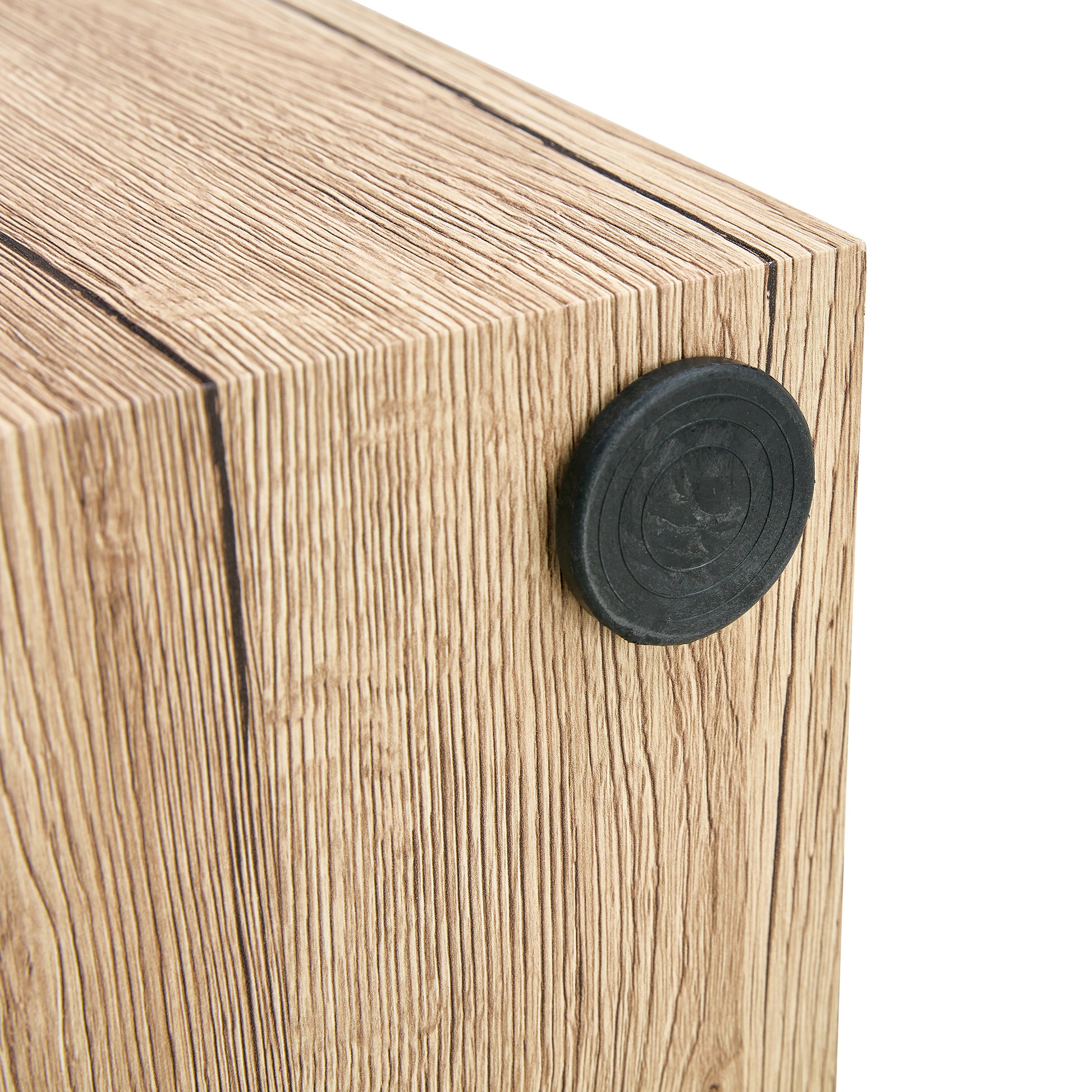 Elevate Your Living Space With This Modern Mdf Coffee Table That Showcases Smooth, Light Wood Color Texture Patterns. It Is Characterized By Stylish Design. Wood Mdf