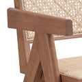 Beige And Natural Accent Chair Natural Primary Living Space Modern Wood Rattan
