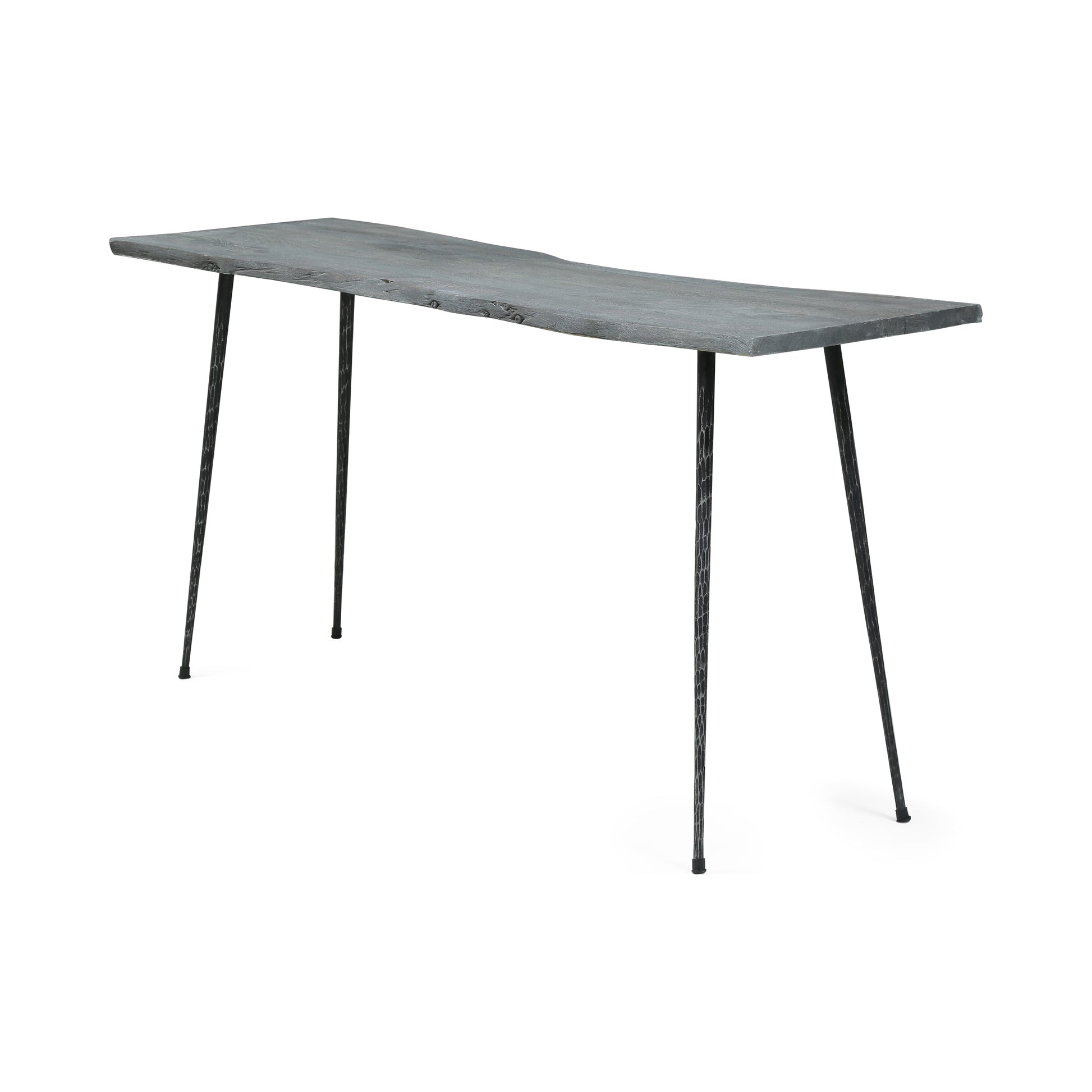 Console Table Grey Wood