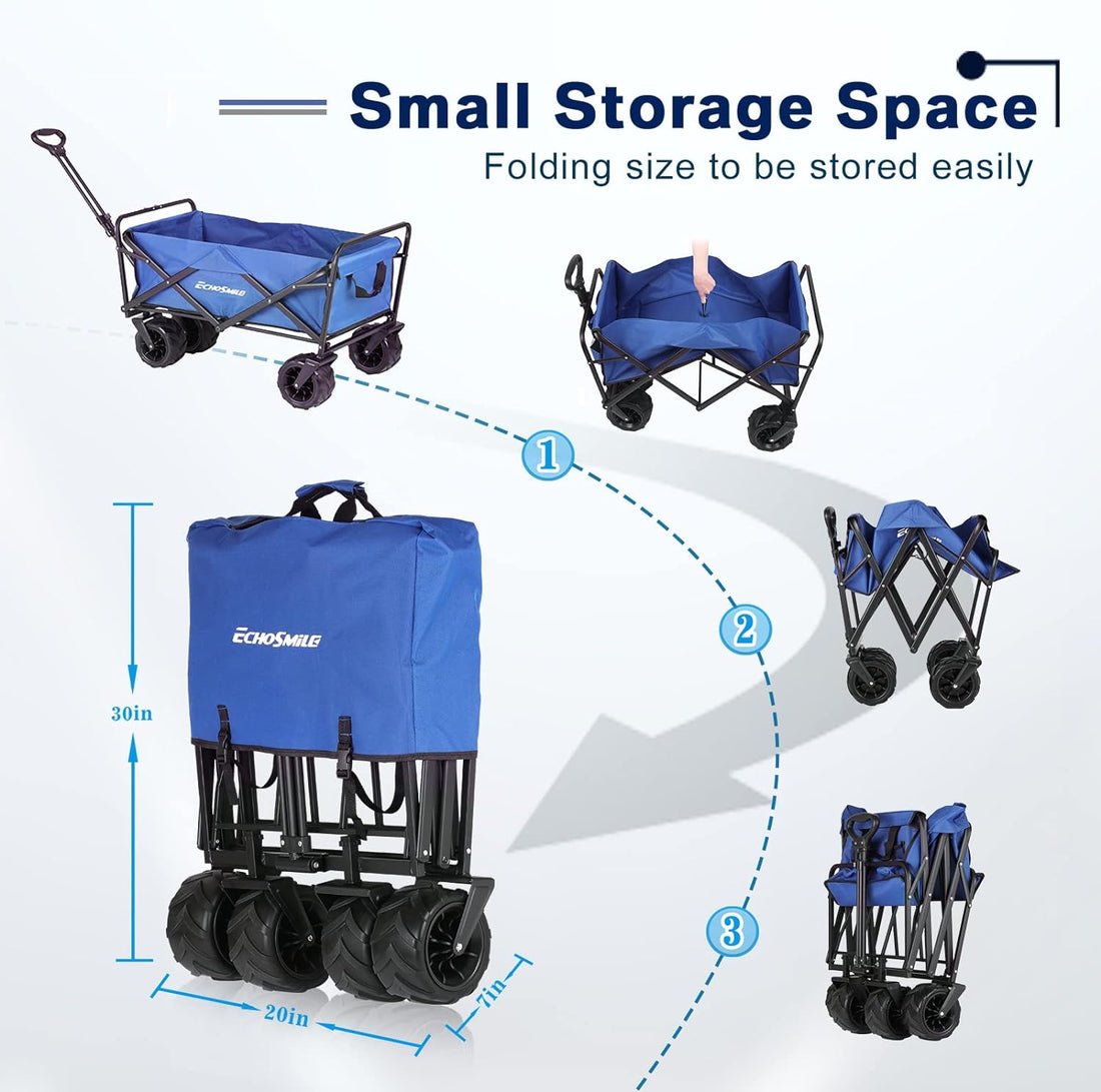 Blue Folding Campers Blue Metal