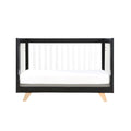 Wooster Toddler Rail In Black And White Black Wood