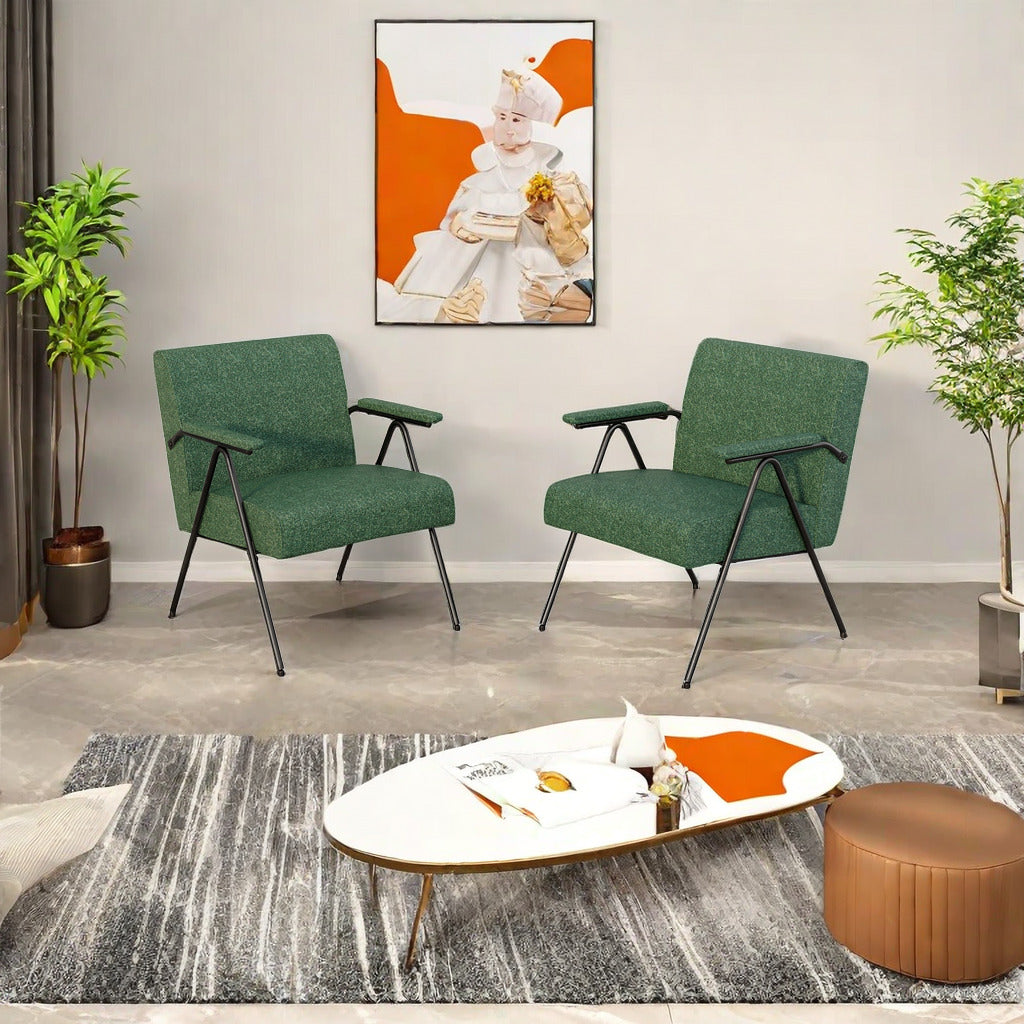 Fx P91 Gr Sofa Chair Temu Suitable Green Linen 1 Seat