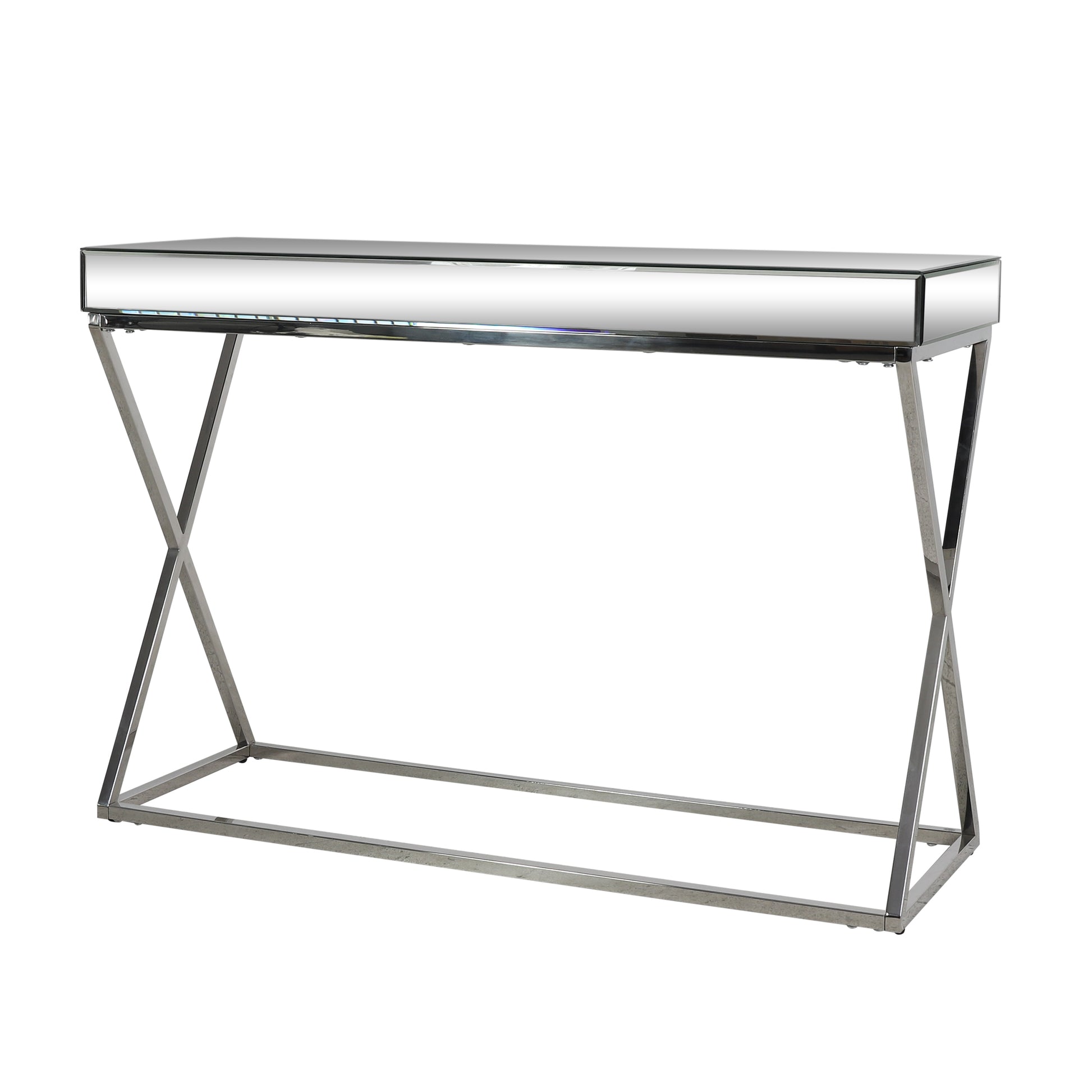 Console Table Antique Silver Steel