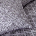7 Piece Jaquard Comforter Set Purple Queen Queen Purple Polyester
