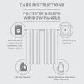 Twist Tab Total Blackout Window Curtain Panel Black 50X84