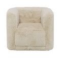 Beige Swivel Accent Chair Beige Primary Living Space Linen
