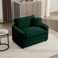 Green Corduroy Fabric, Comfortable Single Chair Deep Seat Sofa With One Pillow, Suitable For Living Room And Bedroom, Club Multiple Occasions Green Corduroy 1 Seat