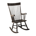 Arlo Black Finish Rocking Chair Black Synthetic Wood