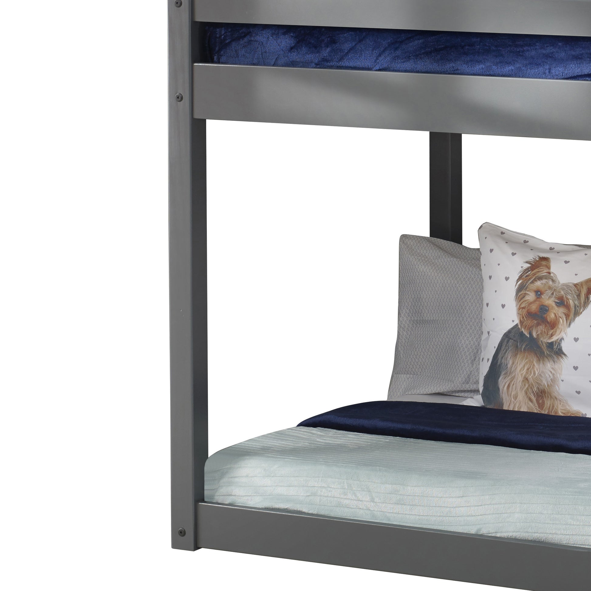 Grey Twin Loft Bed With Ladder Twin Grey Wood Bedroom Pine Slat Beds Wood