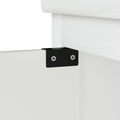 36'' Bathroom Vanities With Single Sink, Modern Under Mount Bathroom Sink Cabinet With 2 Closing Doors & 4 Drawers. White, 35.8''W X 19.7''D X 35.4''H. White Particle Board Mdf