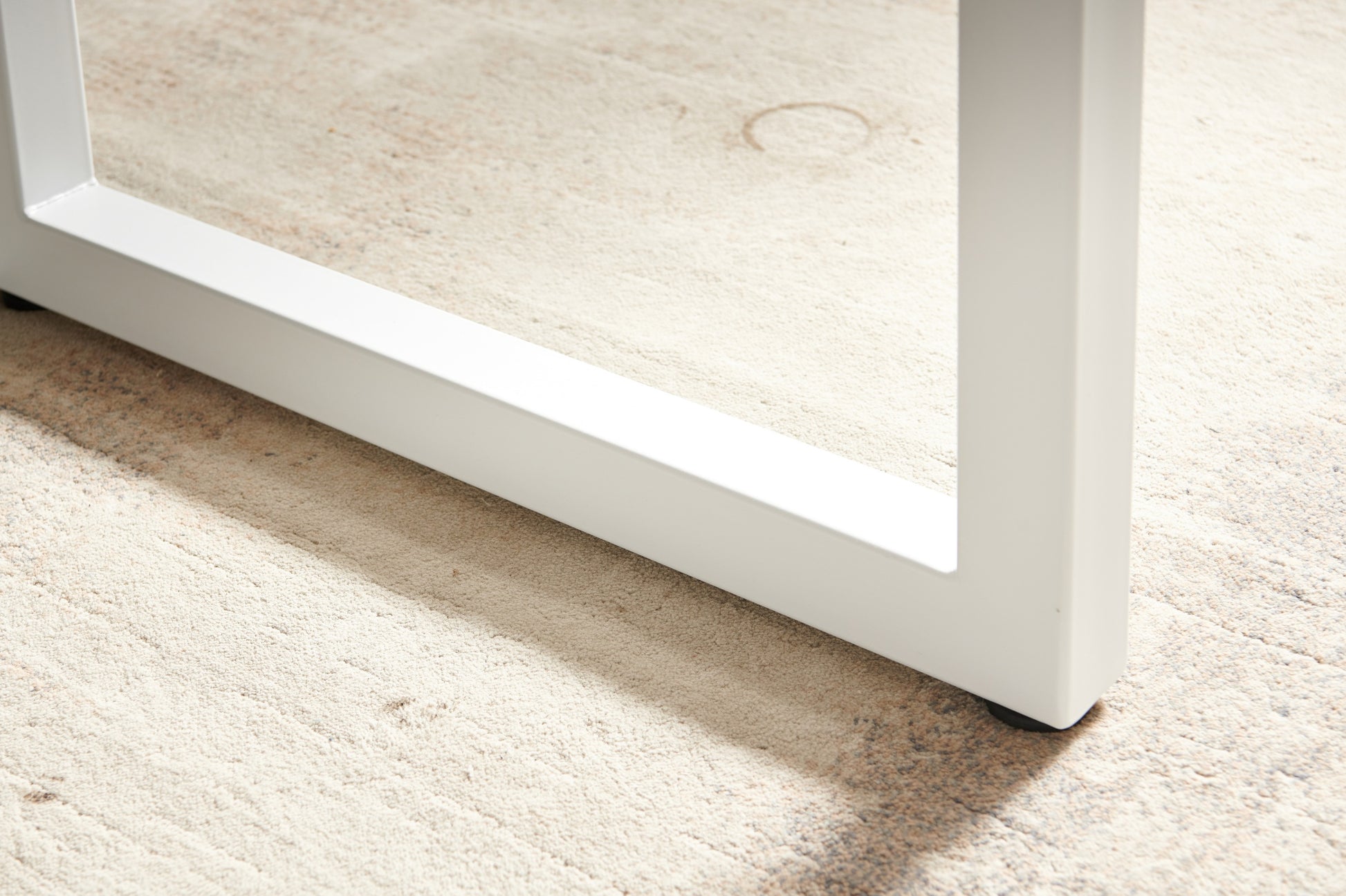 White Color,Square Extendable Dining Table With Metal Leg,Modern Space Saving Kitchen Table For Living Room 70.86" W X 31.5" D X 29.5" H Antique White Mdf Metal