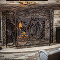 Waterbury Fireplace Screen Black Primary Living Space American Traditional Iron